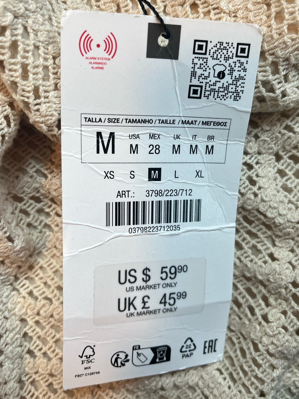 VIRAL NEW ZARA VACATION SUMMER/VACATION CROCHET SKIRT SIZE SIZE M
🚨NO DISCOUNT - Picture 5 of 9